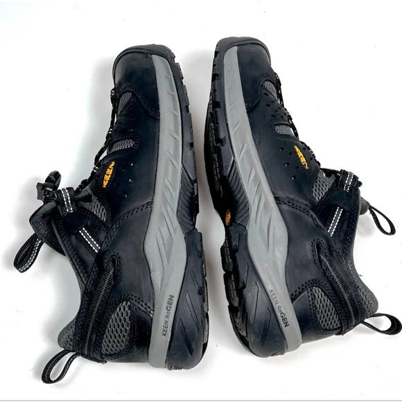 KEEN Utility Athletic Shoes 9.5D Black Gray Steel Toe display picture 2
